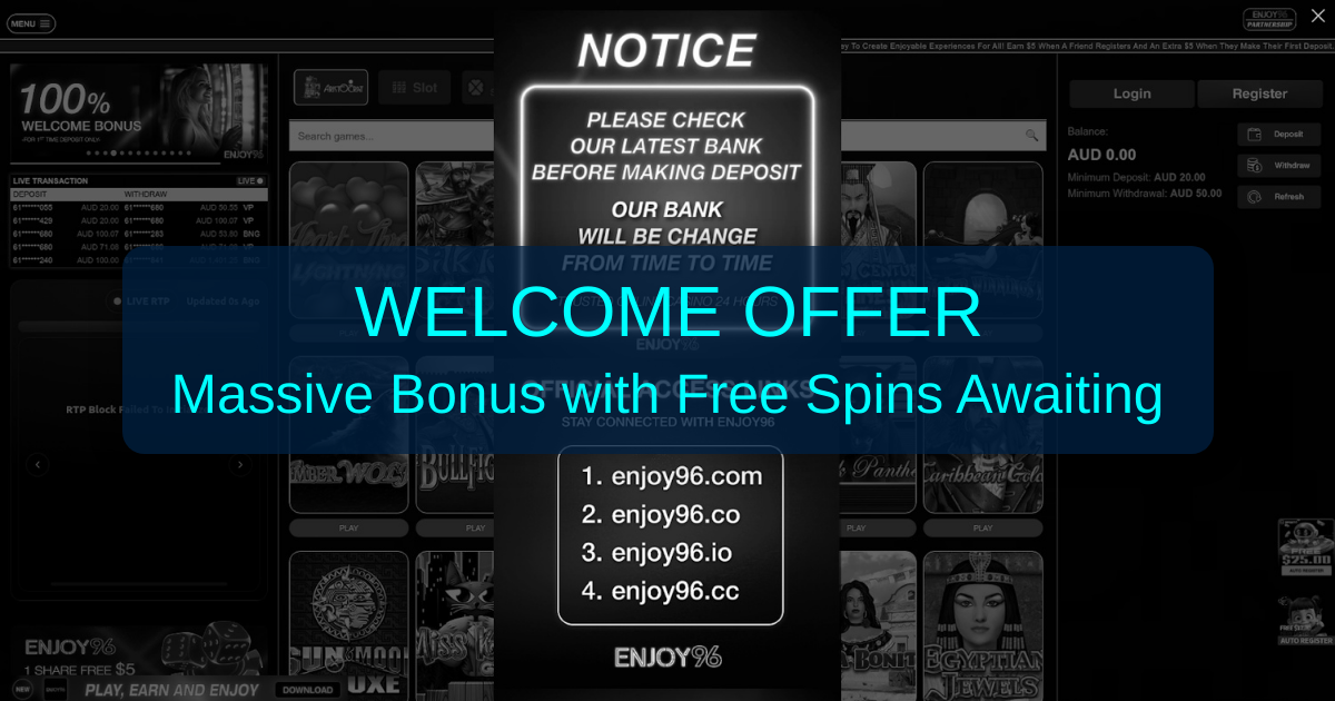 Welcome to Enjoy96 Casino Australia